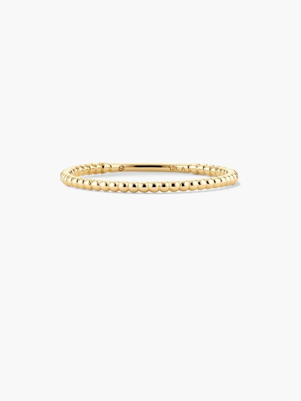 MEJURI Beaded Ring in 10k YELLOW GOLD - Size 4